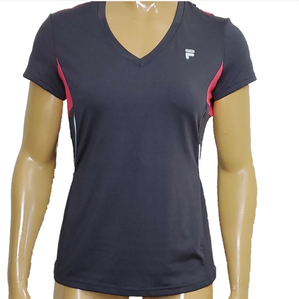 Fila Sport Grey Pink Athletic Top
